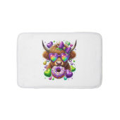 Retro Mardi Gras, Highland Koe Badmat (Voorkant)