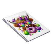 Retro Mardi Gras, Highland Koe Notitieboek (Rechterzijde)