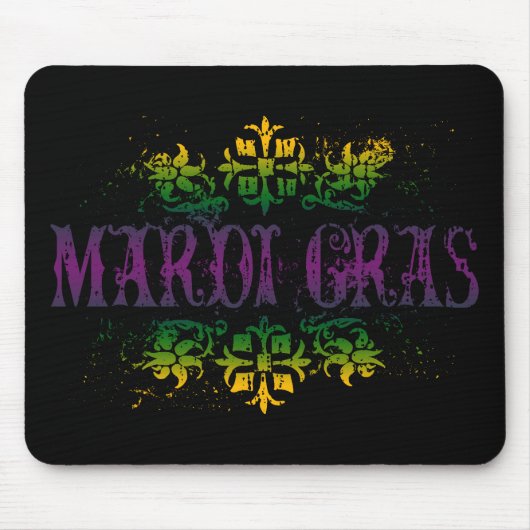 Retro Mardi Gras Muismat (Voorkant)