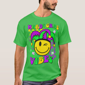 Retro Mardi Gras New Orleans Mannen Vrouwen Kinder T-shirt