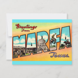 Retro Marfa Texas Groet Briefkaart