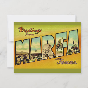 Retro Marfa Texas Groet Briefkaart
