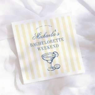 Retro Margarita Chic Meisjesuitje Weekend Feest Servet