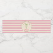 Retro Margs & Huwelijk Bachelorette Favoriet Waterfles Etiket (Enkel label)