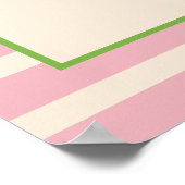 Retro Margs & Huwelijk Bachelorette Welkom Poster (Hoek)