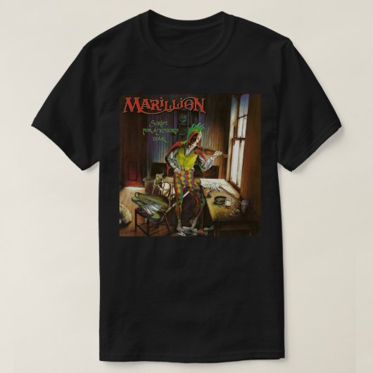 Retro  Marillion Geweldige voor muziekventilator T-shirt (Design voorkant)