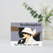 Retro marine style and Southampton Briefkaart (Staand voorkant)