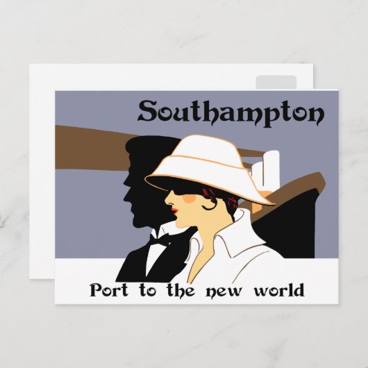 Retro marine style and Southampton Briefkaart (Voorkant / Achterkant)