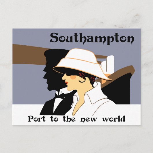 Retro marine style and Southampton Briefkaart (Voorkant)