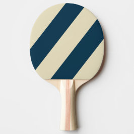Retro Marine Uitlopende Drie Vette Strepen Tafeltennisbatje