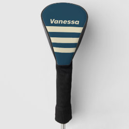 Retro Marine Uitsterving Drie Overdwars Strepen me Golfheadcover