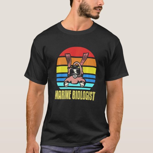 Retro  marinier Geweldige SCUBA Prese T-shirt (Voorkant)