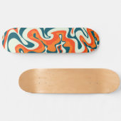 Retro marmer jaren '60 persoonlijk skateboard (Horizontaal)