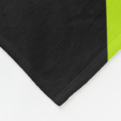 Retro-marmerroodroos van de luigroene en de zwarte fleece deken (Hoek)