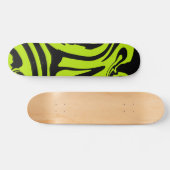 Retro-marmerroodroos van de luigroene en de zwarte persoonlijk skateboard (Horizontaal)