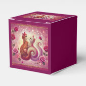 Retro Maroon Cat - Bedankdoosjes (Voorkant Zijde)