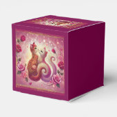 Retro Maroon Cat - Bedankdoosjes (Achterkant)