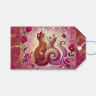 Retro Maroon Cat - Cadeaulabel