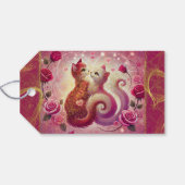 Retro Maroon Cat - Cadeaulabel (Achterkant Horizontaal)