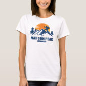 Retro Maroon Peak Hike T-shirt (Voorkant)