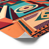 Retro  Marrakech Marokko Flat Vector Art Poster (Hoek)