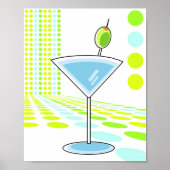 Retro Martini 8x10 Poster (Voorkant)