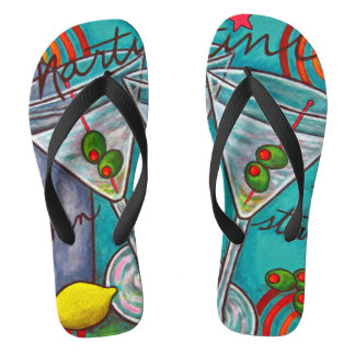 Retro Martini Adult, breedband Teenslippers