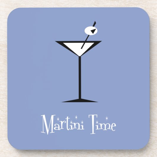 Retro Martini Bier Onderzetter (Voorkant)