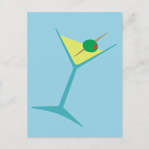 Retro Martini Briefkaart