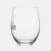 Retro Martini - Bruid Wijnglas Zonder Voet (Links)