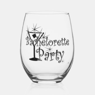 Retro Martini - Bruidsfeest Wijnglas Zonder Voet