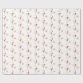 Retro Martini Cocktail Glass Festive Pink Olive Cadeaupapier (Vlak)