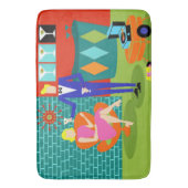 Retro Martini Couple Bath Mat (Voorkant Verticaal)