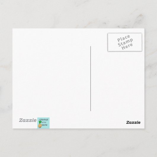 Retro Martini Couple Briefkaart (Achterkant)