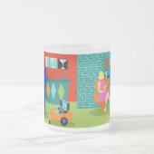 Retro Martini Couple Frosted Glass Mok (Center)