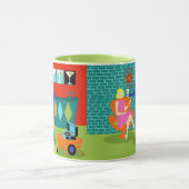 Retro Martini Couple Mok (Midden)