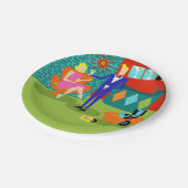 Retro Martini Couple Paper Borden Papieren Bordje (Gekanteld)