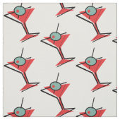 Retro Martini Glass Stof (Swatch)