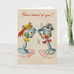 Retro Martini Jubileum Card Kaart