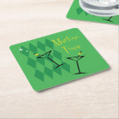Retro Martini Kartonnen Onderzetters (Schuin)