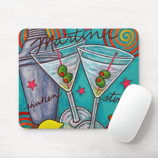 Retro Martini Muismat (Met muis)