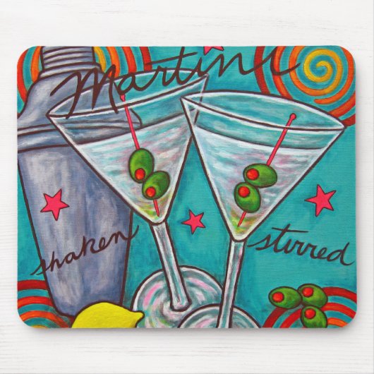 Retro Martini Muismat (Voorkant)