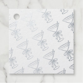 Retro Martini Patroon Folie Cadeau  Bedankjes Labels