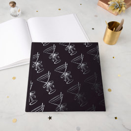 Retro Martini Patroon Folie Guestbook/Schrapboek Gastenboek