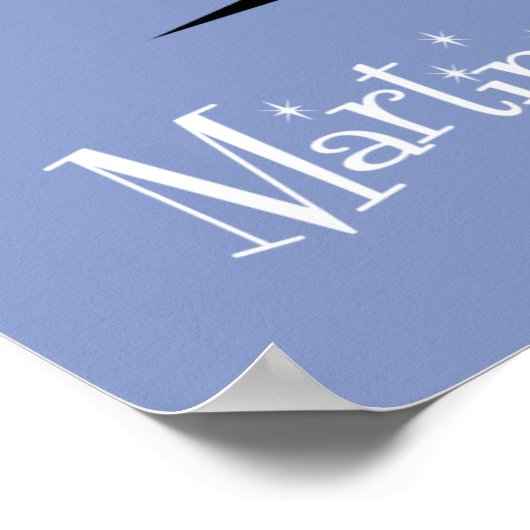 Retro Martini Poster (Hoek)