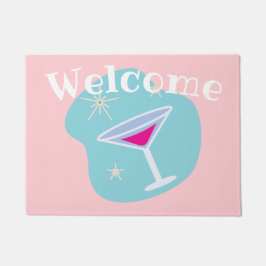 Retro Martini Welcome Mat