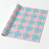 Retro Martini Wrapping Paper Cadeaupapier (Uitgerold)