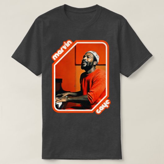Retro Marvin Gaye Tribute T-shirt (Design voorkant)