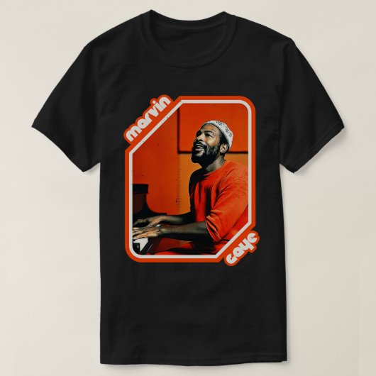 Retro Marvin Gaye Tribute T-shirt (Design voorkant)