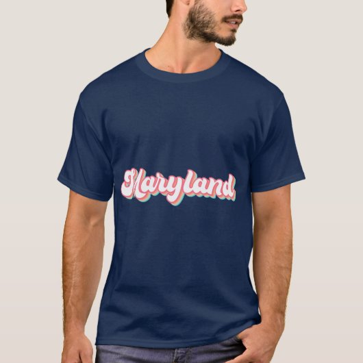 Retro Maryland T-shirt (Voorkant)